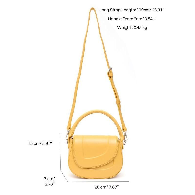 Elegant Minimalist Saddle Shoulder Bag