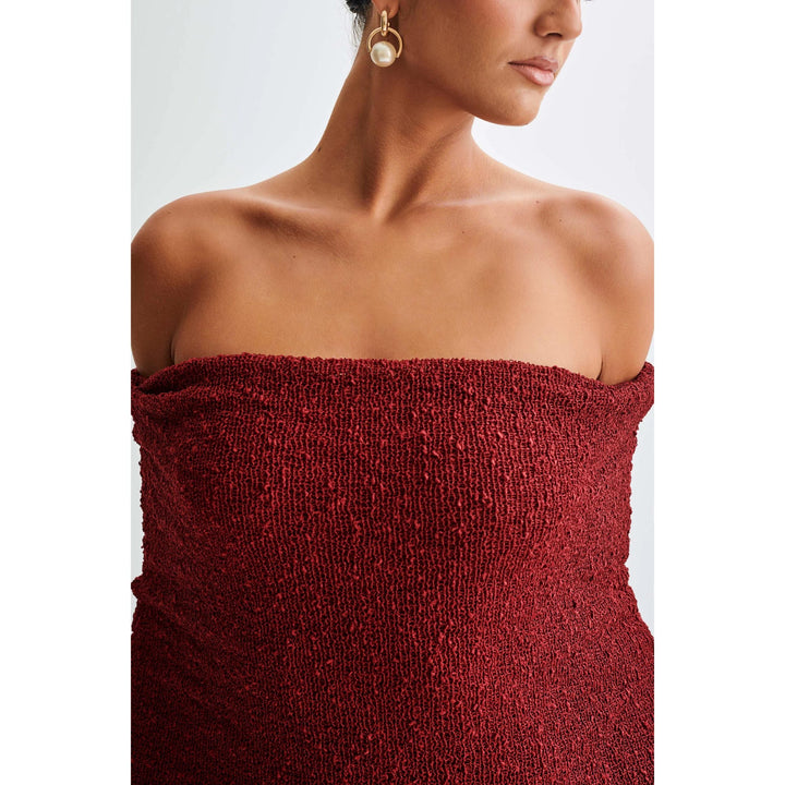 Strapless Hollow Out Sexy Maxi Dress