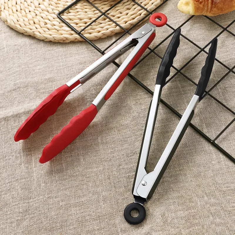 Silicone BBQ Grilling Tongs