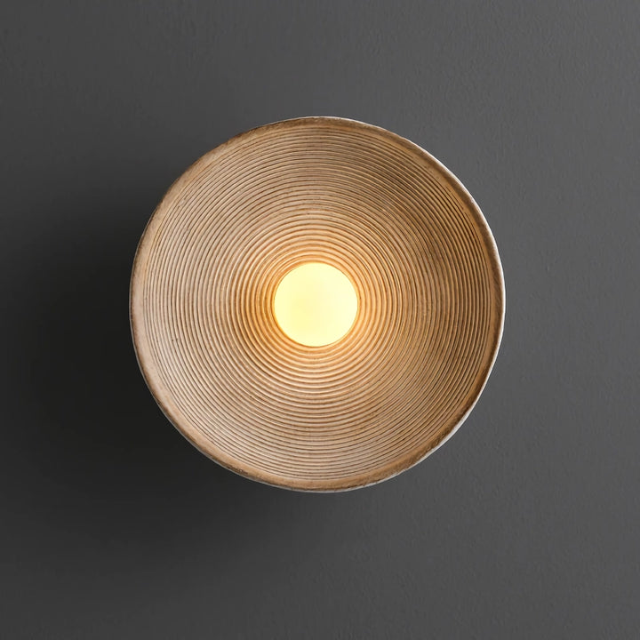 Elegant Wabi Sabi Round Wall Lamp