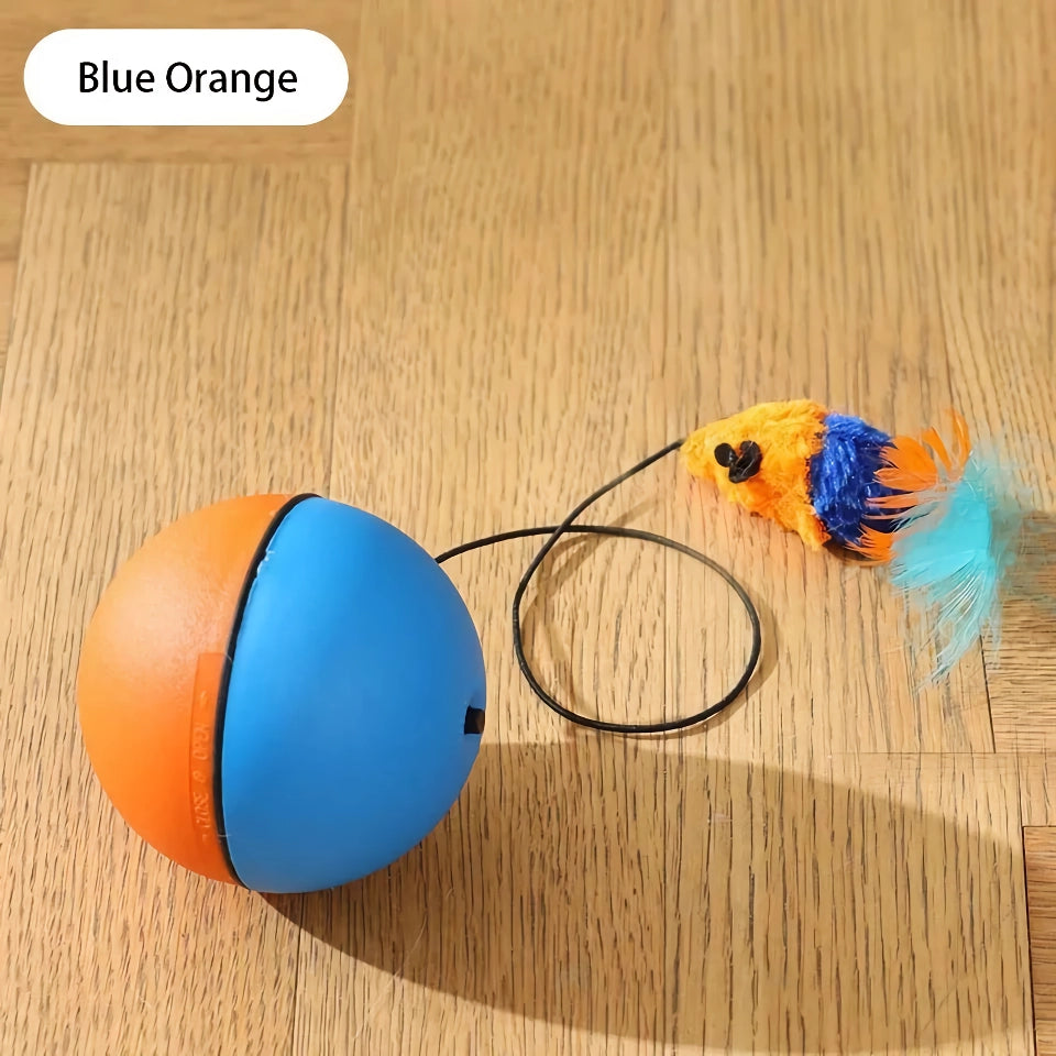 Madden Cat Toys - Automatic Teasing Mouse Stick & Electric Cat Ball for Expending Energy