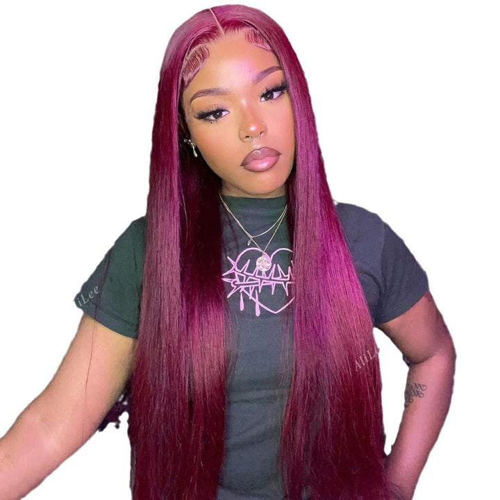 African Women Wig Long Straight Hair Lace Hair Cover