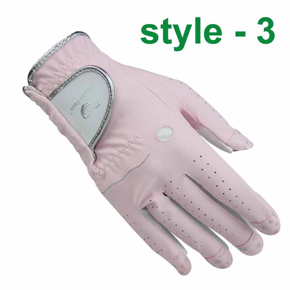 PU Fabric Breathable And Convenient Sun Protection Hands Golf Fingerless Gloves