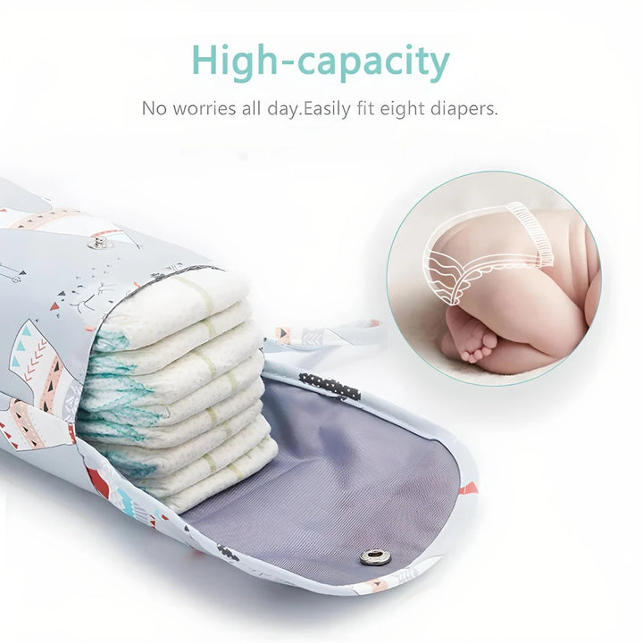 Waterproof Baby Diaper Bag Organizer with Wet/Dry Compartments