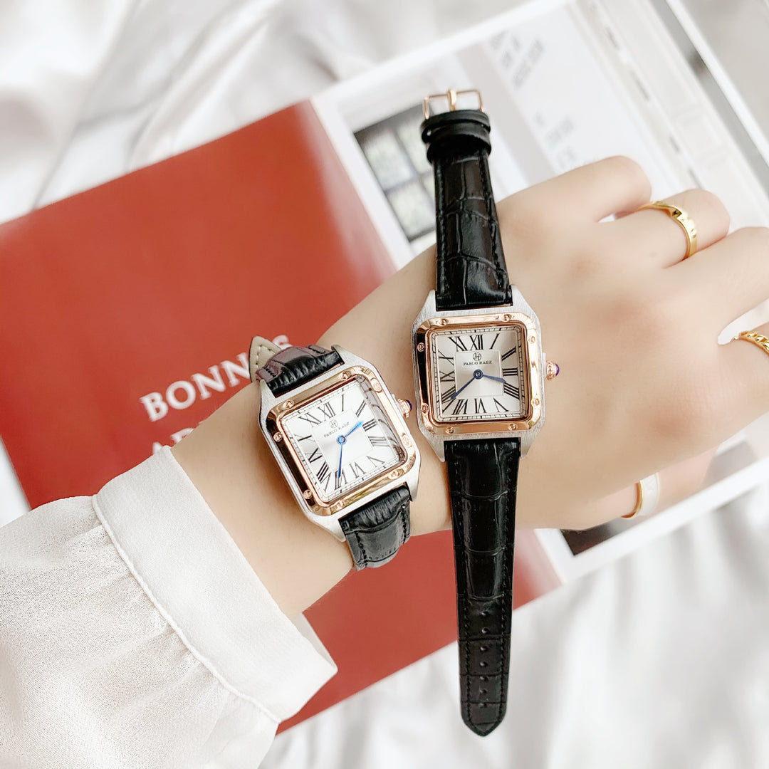 New Fashion Light Luxury Sweet Style Watch Square