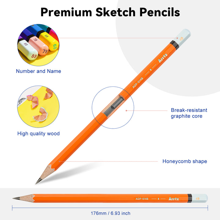 Professional Sketching and Drawing Pencil Set