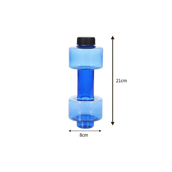 Multifunctional Dumbbell Shaped Water Bottle for Fitness Enthusiasts