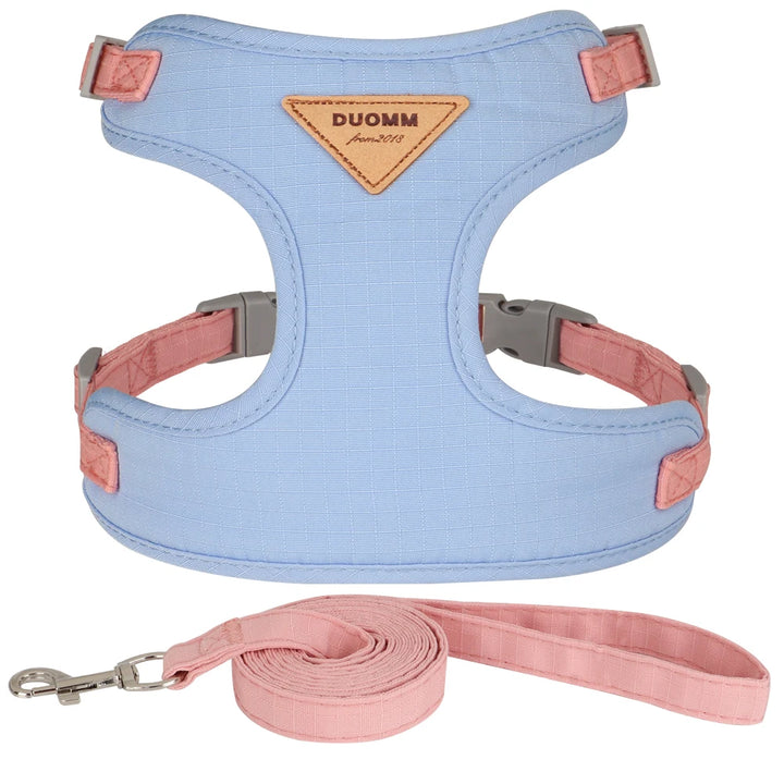 Soft Mesh Cat and Dog Vest Harness with Leash Set