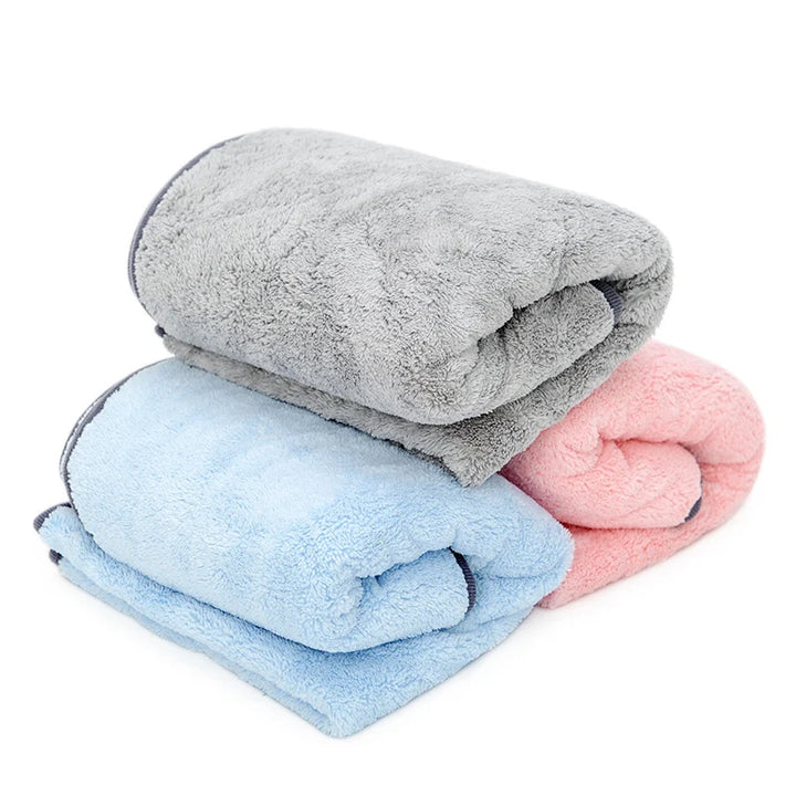 Soft Quick-Dry Cat & Dog Blanket - Pet Bathrobe Towel