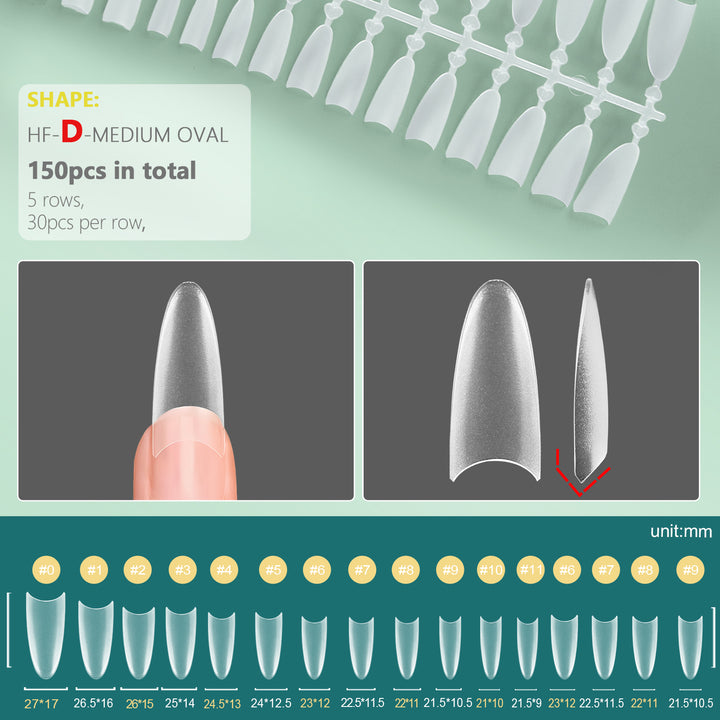 Short Half Cover False Nail Tips