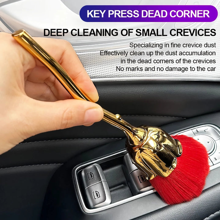 Universal Car Detailing Brush with Soft Bristles