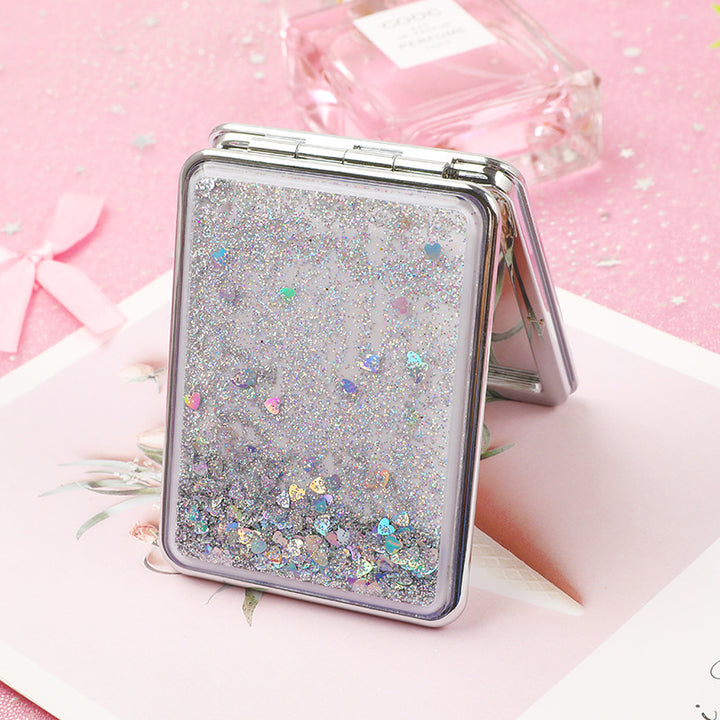 Flowing Sands Double-Sided Pocket Makeup Mirror