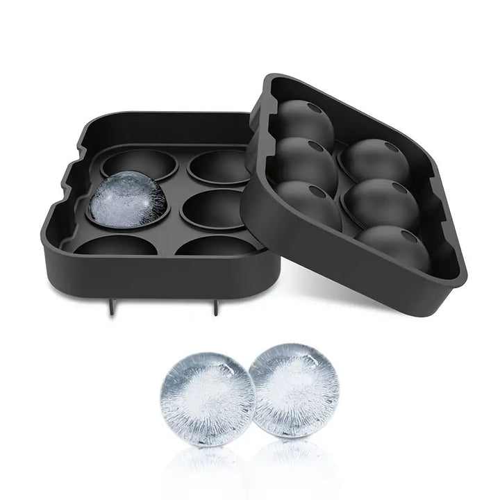 6 Grid Large Ice Cube Maker for Whiskey Cocktails and Drinks