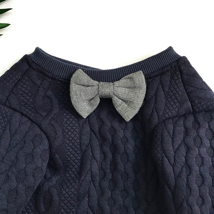 Fashion Dog Coat with Bow Tie