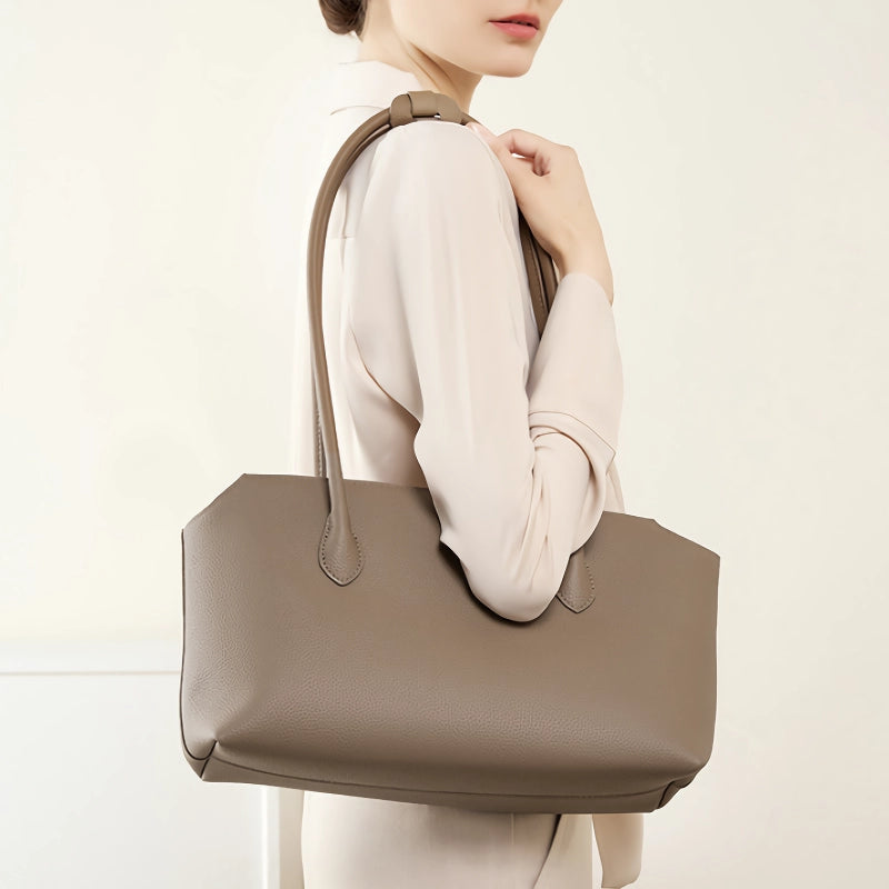 Large Capacity Genuine Leather Shoulder Bag