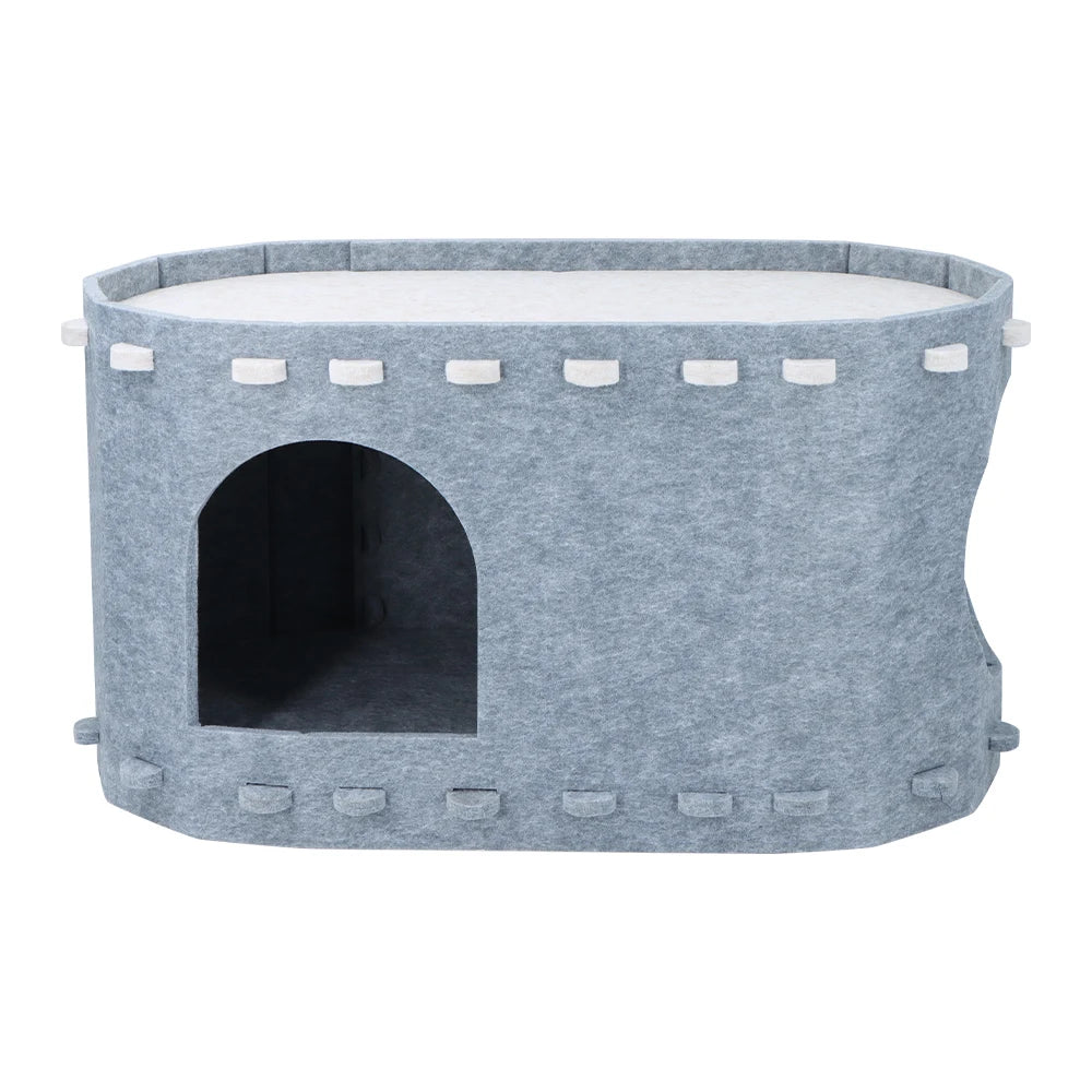 2-in-1 Cat Hammock and Hiding House - Spacious & Scratch Resistant