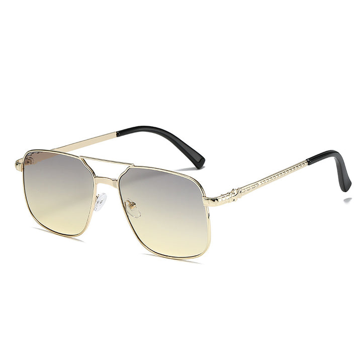 Metal Square Frame Sunglasses