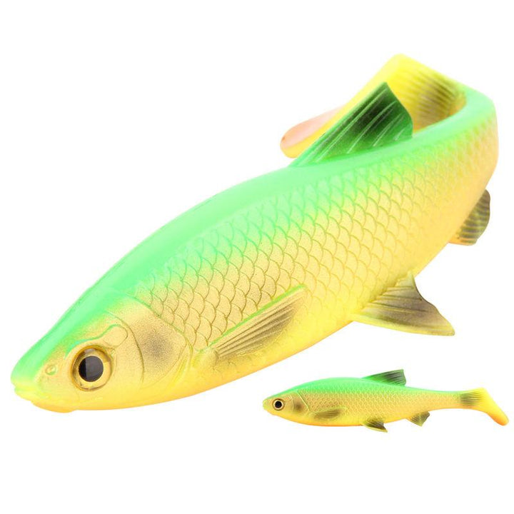 3D River Roach Paddle Tail Fishing Lure