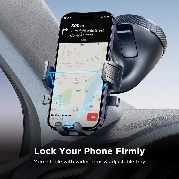 360° Rotation Car Phone Holder - Universal Dashboard & Windshield Mount with Strong Suction