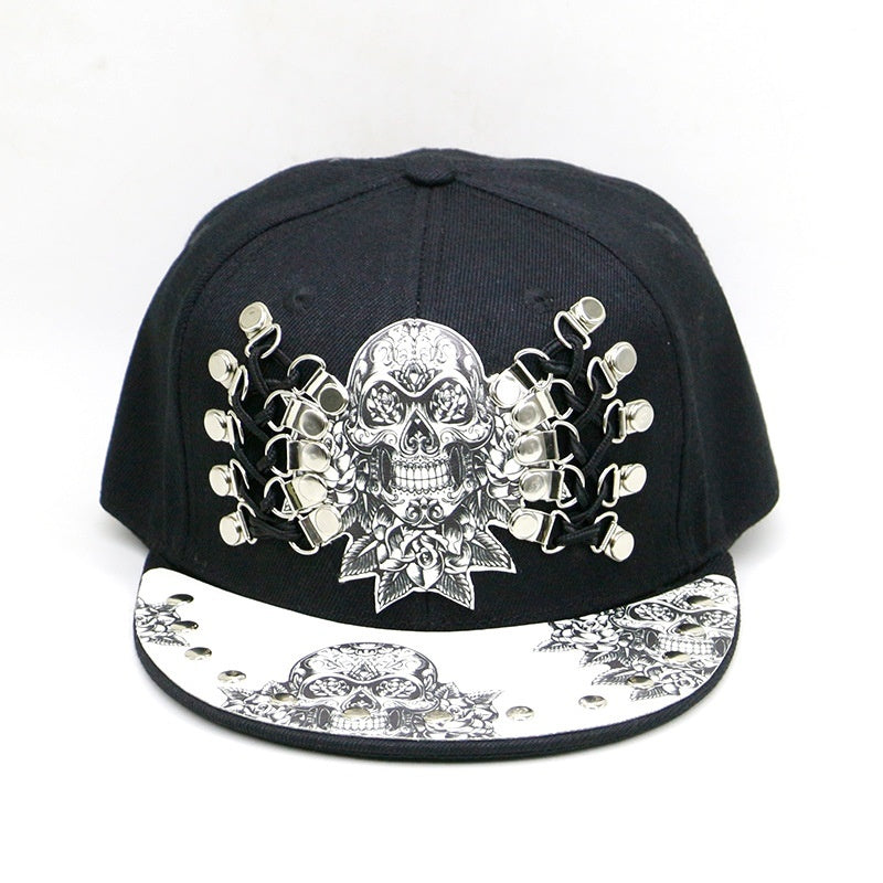 Baseball Cap Protection Sun Hat Skull Sticky Hip-hop Hipster Flat-brimmed