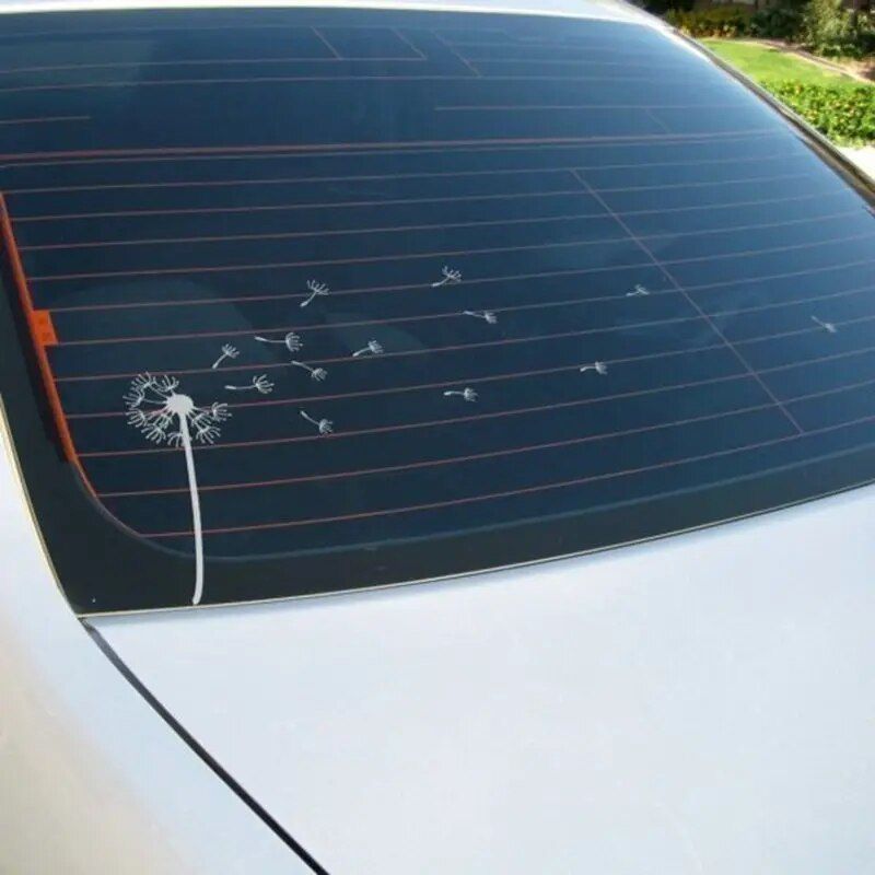 Reflective Dandelion Wind Vinyl Car Decal