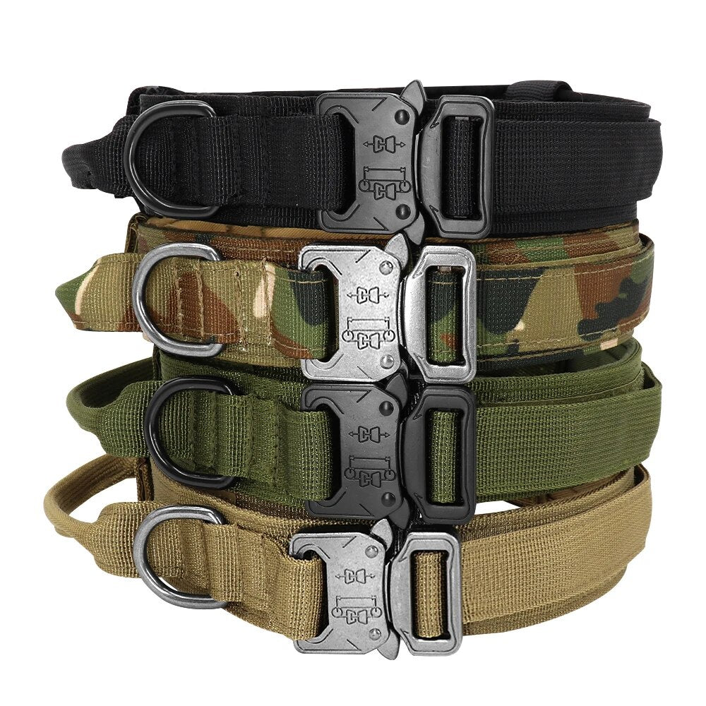 Durable Tactical Dog Harness for Medium and Large Dogs - Waterproof Nylon, Molle-Ready, No-Pull Design