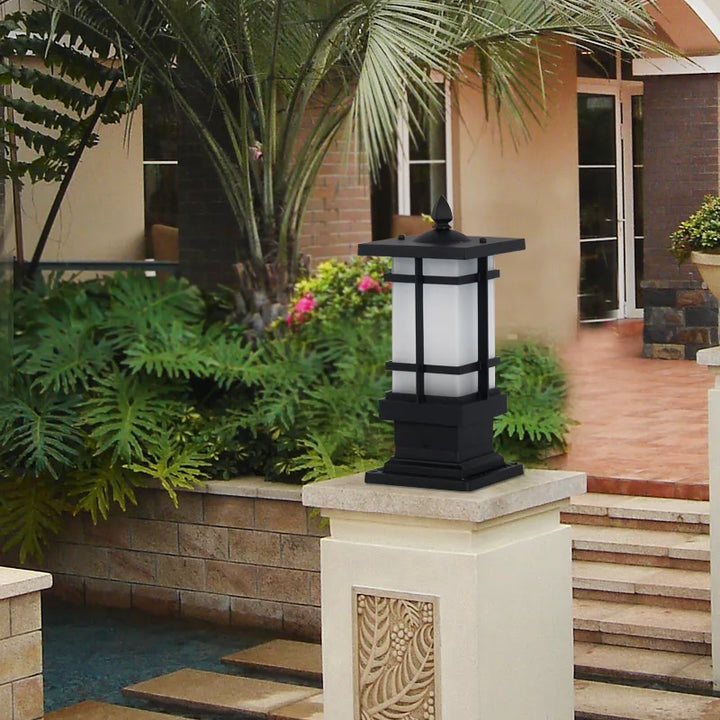 Modern Outdoor Wall Column Light - Retro Pillar Lamp for Garden, Fence, and Pathways