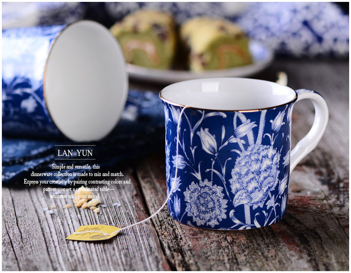 European Blue And White Mug