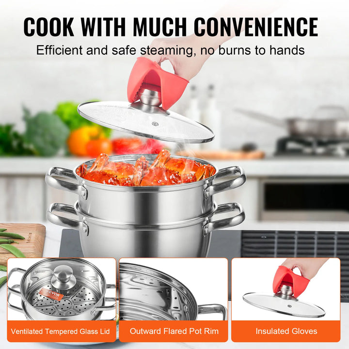 Stainless Steel Steamer Pot