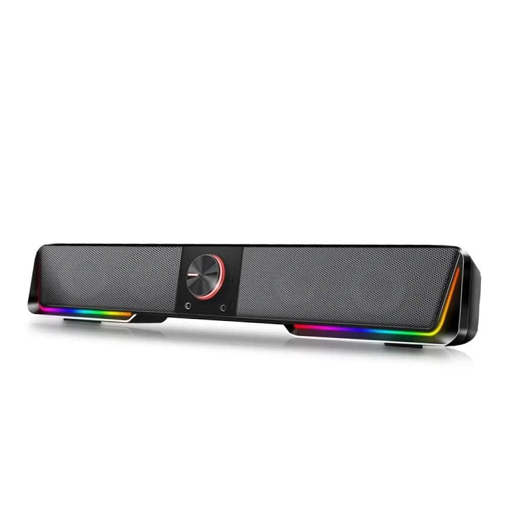 Wireless RGB Sound Bar with 3.5mm Aux and Bluetooth Connectivity