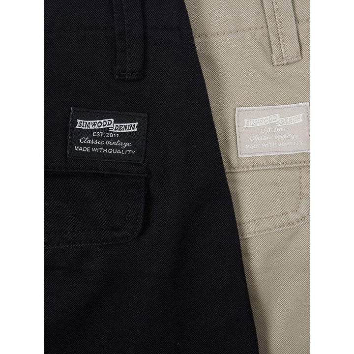 Dark Washed Regular Straight Chinos