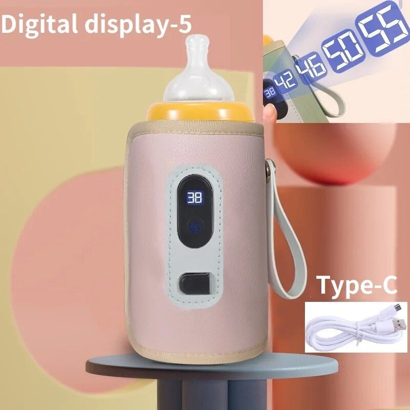 Portable Digital Baby Bottle Warmer with USB