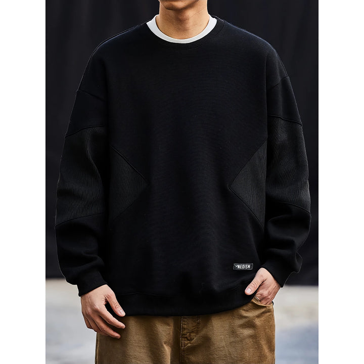 Spring Autumn Patchwork Sweatshirt for Men