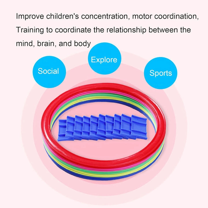 Kids Outdoor Hopscotch Ring Jumping Game