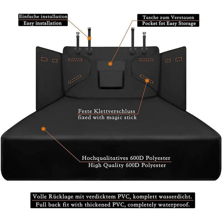 Durable Waterproof Cargo Liner for Dogs - Non-Slip Car Boot Protector