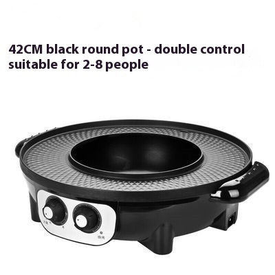 Korean-style Electric Barbecue All-in-one Pot Hot Pot Household Multi-functional Detachable Oven