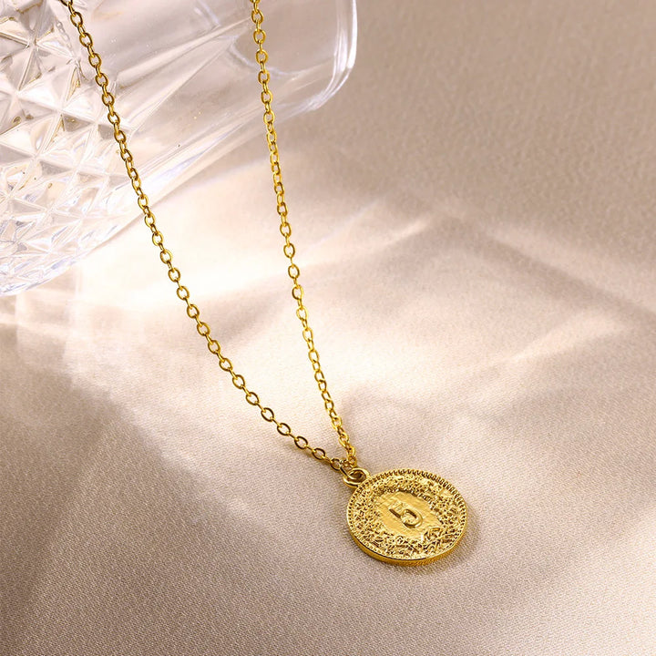 Elegant Coin Pendant Necklace