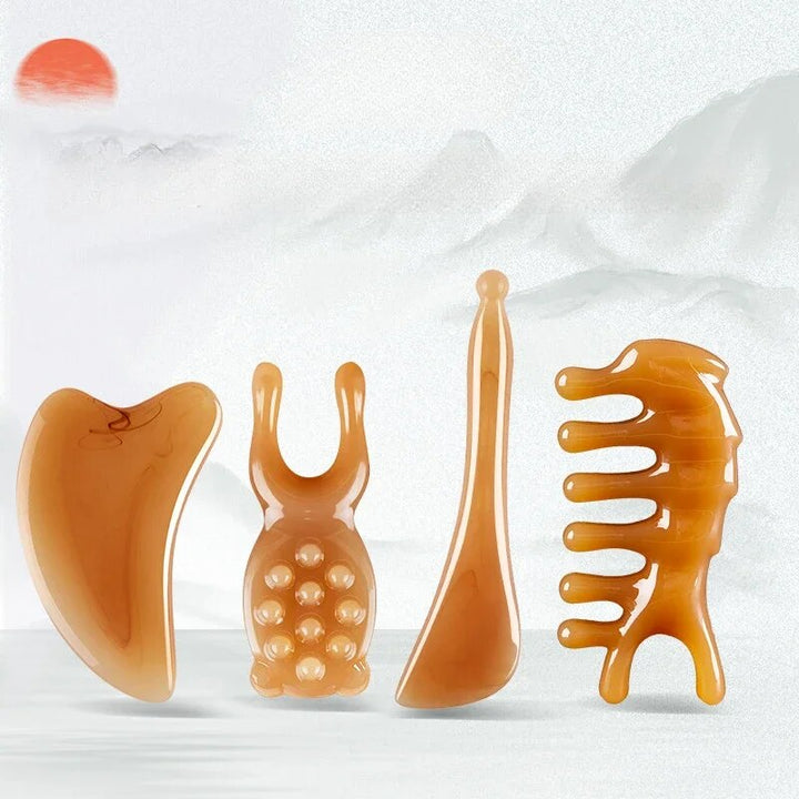 Resin Guasha Face and Nose Lifting Massage Tool