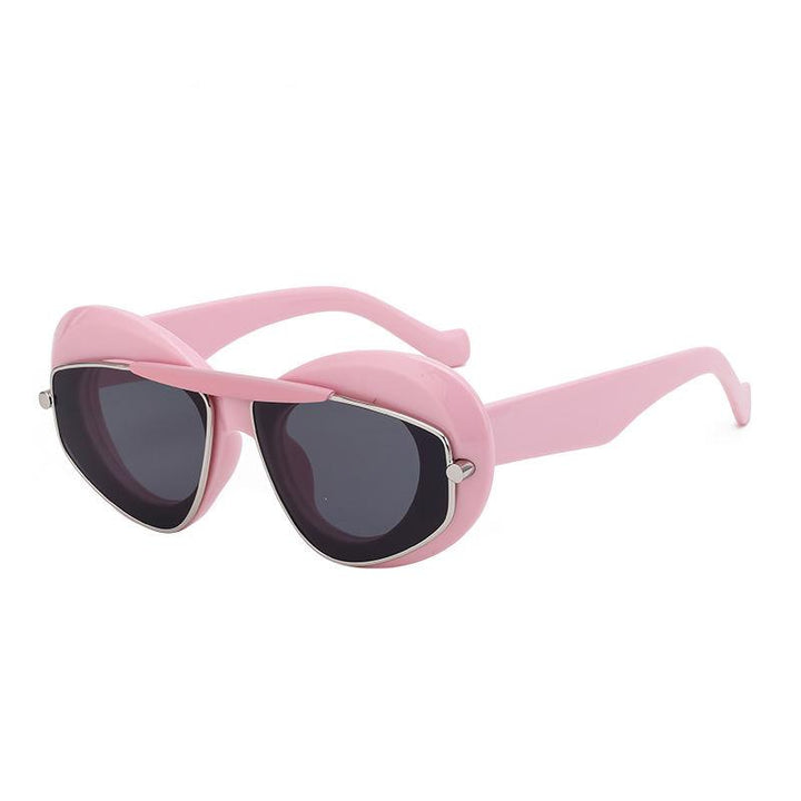 Geometric Double Frame Sunglasses