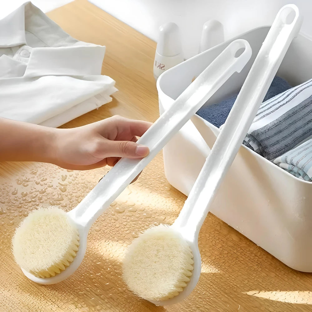 Long Handle Bath Brush for Exfoliating and Body Cleansing