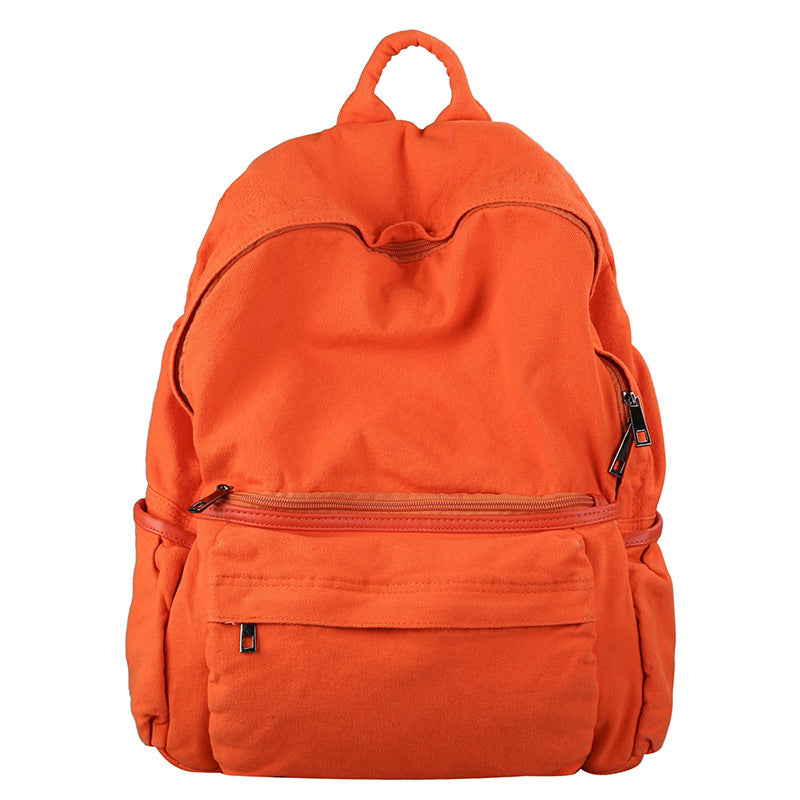 Retro Large Capacity Lazy Washed Canvas Backpack