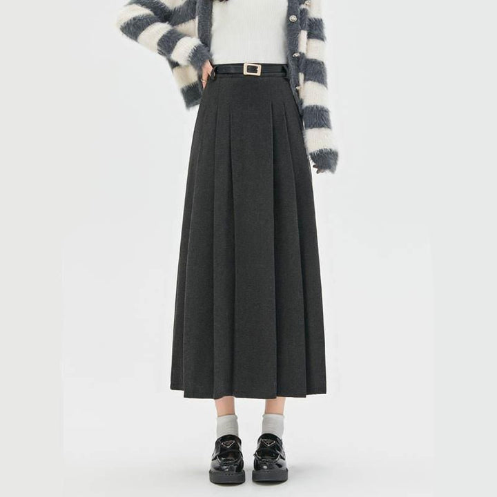 Chic Vintage High Waist Casual Skirt for Women