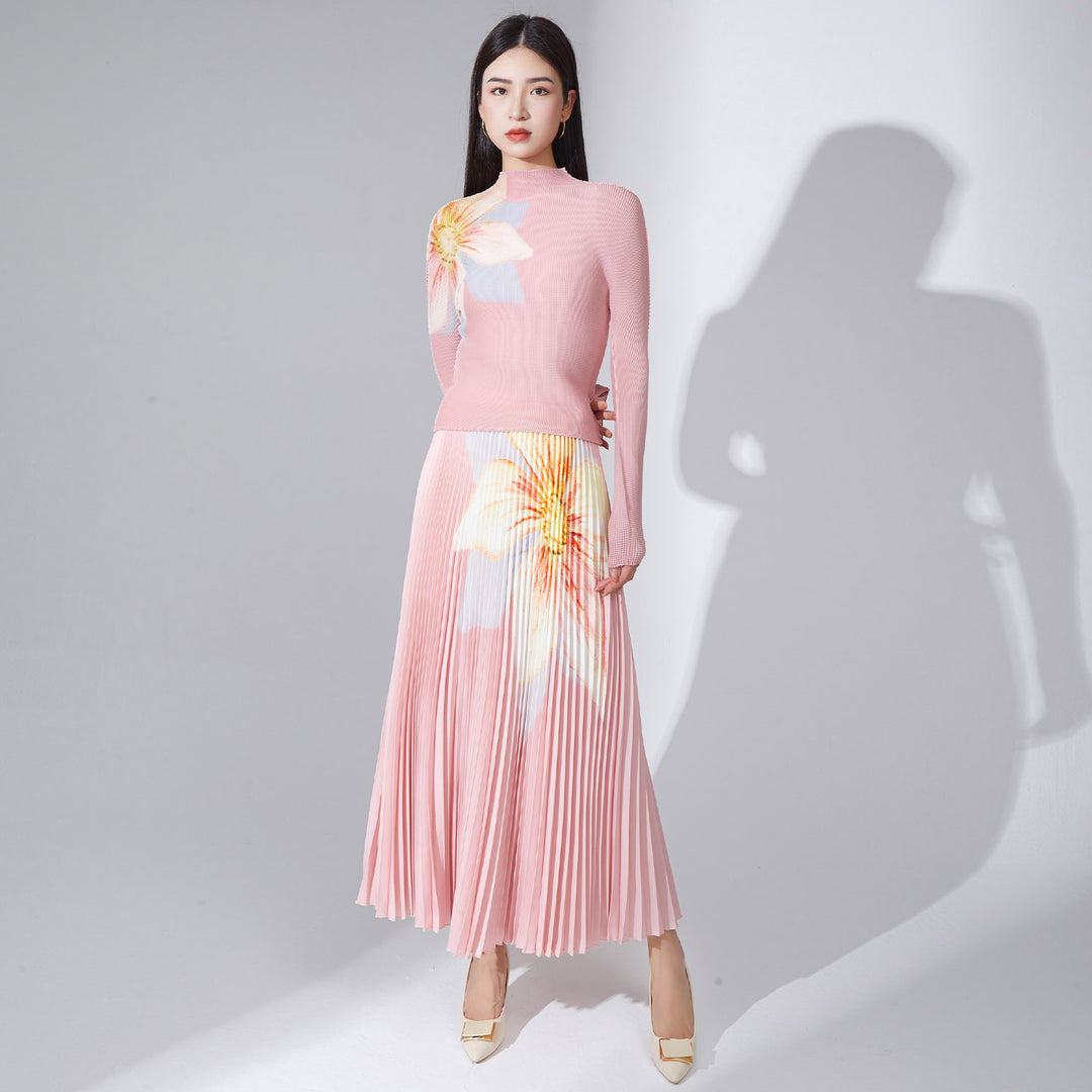 Women's Clothing Amazon Autumn Fashion Pleated Skirt Two-piece Suit