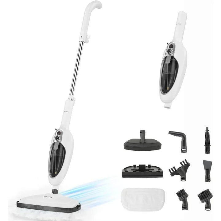 10-in-1 Steam Mop Detachable Steam Cleaner with 3 Microfiber Mop Pads – Multifunctional Floor Steamer