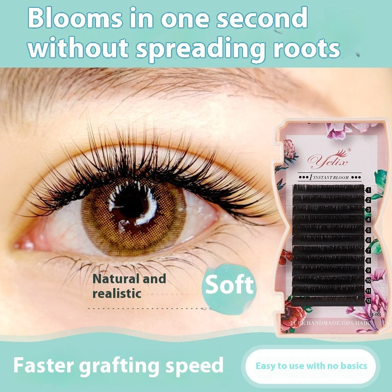 Natural Dense Row Of Flowering False Eyelashes