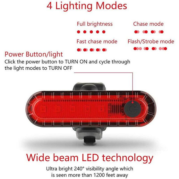 Rechargeable LED Bike Tail Light