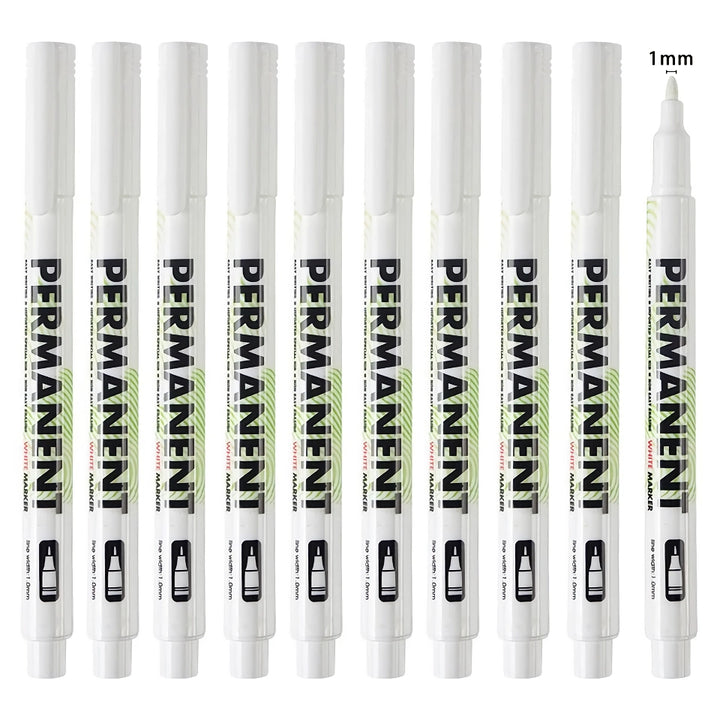 12 Pcs Waterproof Permanent Marker Pens - Perfect for Graffiti & Art Projects