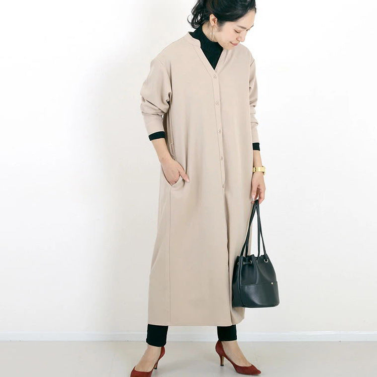 Autumn Winter Shirt Bottoming Dress Women's