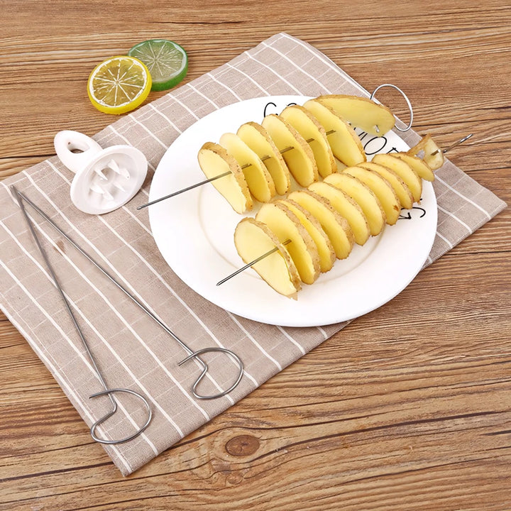 Portable Potato Spiral BBQ Skewers