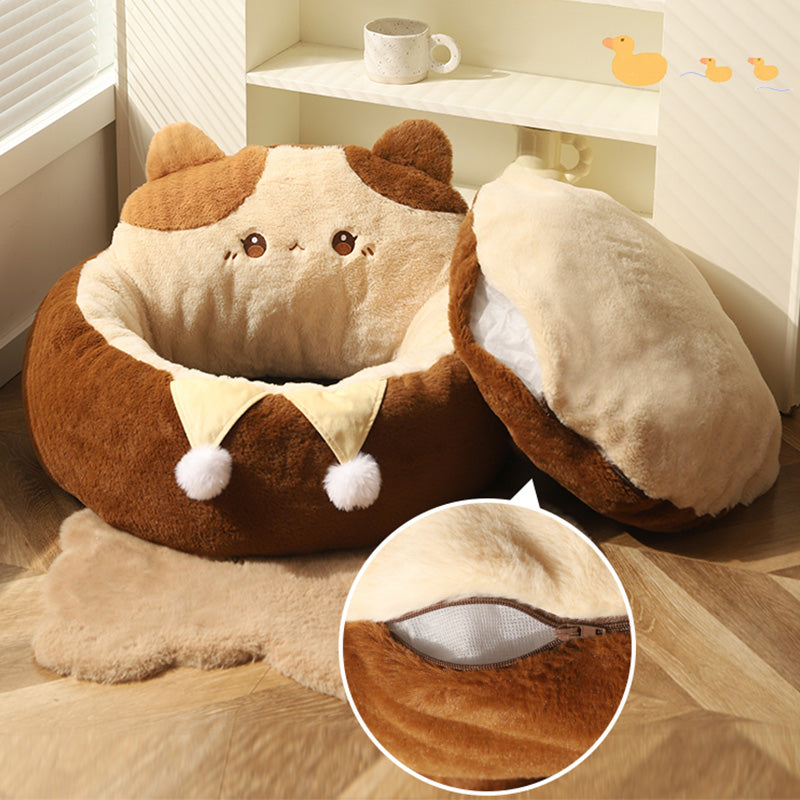 Cozy Winter Cat & Dog Bed